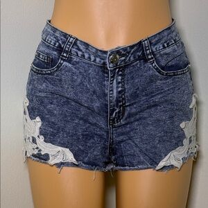Boom Boom Jeans Distressed Denim Shorts - Juniors Size 7